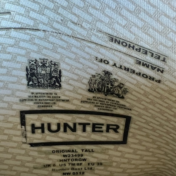 Hunter Black Rain Boots - Picture 3 of 3